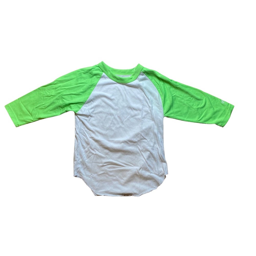 Rawlings Green White Baseball Shirt Youth Medium - Picture 2 of 6